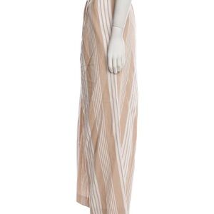 Mara Hoffman - Women's Paloma Striped Cotton-blend Wide-leg Pants size XXL